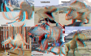 飛び出す3Ｄ恐竜ポスター