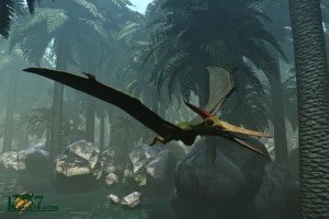 ジャングルと翼竜（化石セブンオリジナルＣＧ）