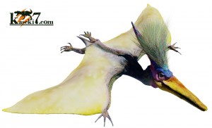 翼竜は薄い膜のつばさをもっている。