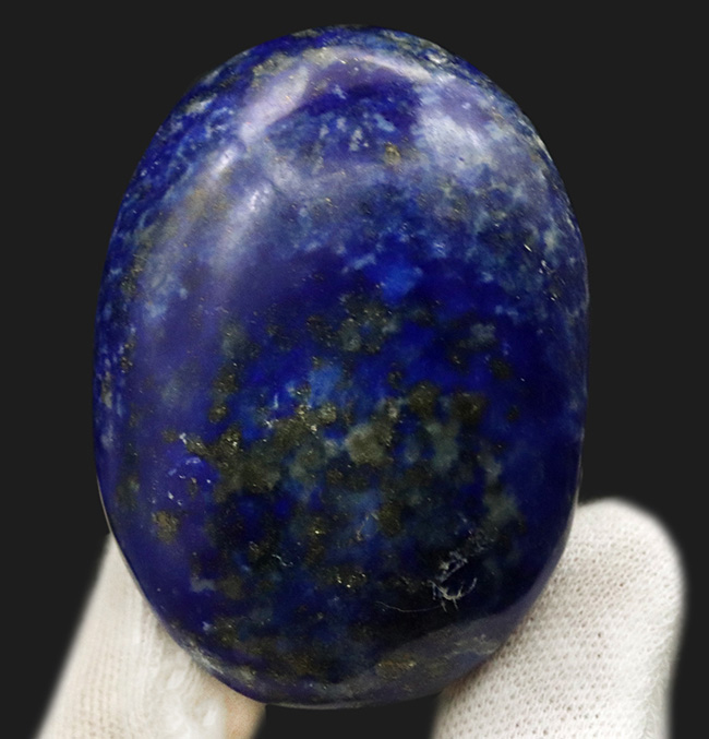 人気！高品位で知られるアフガニスタン産の天然ラピスラズリ（Lapis lazuli）のカボション（その2）