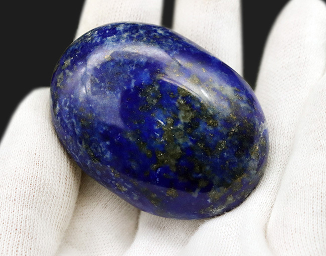 人気！高品位で知られるアフガニスタン産の天然ラピスラズリ（Lapis lazuli）のカボション（その3）