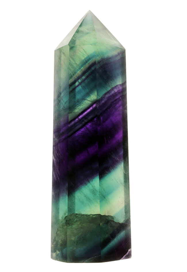 緑と青、紫の多層色が鮮やかな、レインボーフローライト（fluorite）（その1）