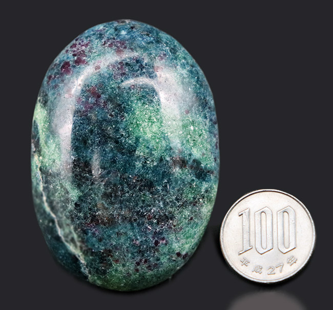 ベリーレア！天然ルビーが内包された青緑の藍晶石（らんしょうせき）、またの名をキャナイト（kyanite）（その10）