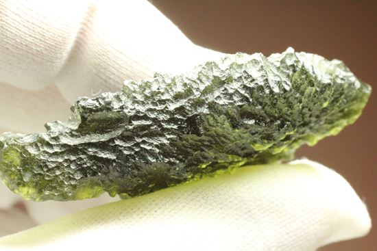 透明度高！！　隕石衝突によってつくられたチェコ産のインパクトグラス・モルダバイト(Moldavite) （その5）