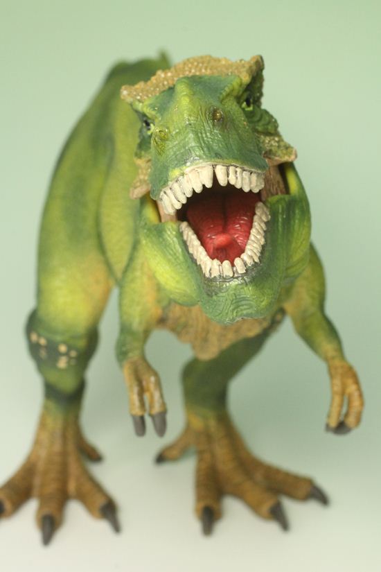 ティラノサウルス恐竜フィギュア（アゴ可動式）本物化石1個付き）（その19）