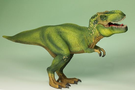 ティラノサウルスとスピノサウルス恐竜フィギュア2体セット（本物化石1個付き）（その8）