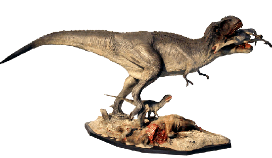 地球史上一番デンジャラスな瞬間：食事をするティラノサウルス 