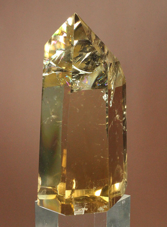最高品質、透明度高し!希少な天然標本です。シトリンこと黄水晶(Citrine)(その11)