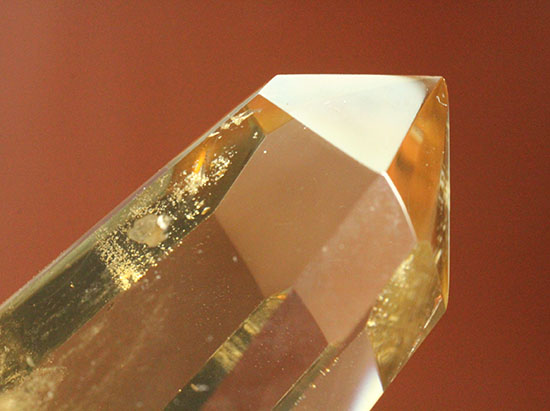 透明度高い!透き通る味わい黄水晶こと、シトリンのポリッシュ標本(Natural Citrine)(その14)