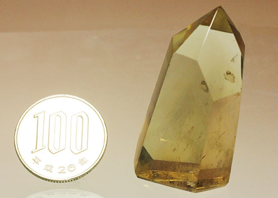 透明度高い!透き通る味わい黄水晶こと、シトリンのポリッシュ標本(Natural Citrine)(その15)