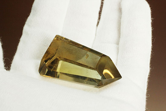 透明度高い！透き通る味わい黄水晶こと、シトリンのポリッシュ標本(Natural Citrine)/　【ot680】