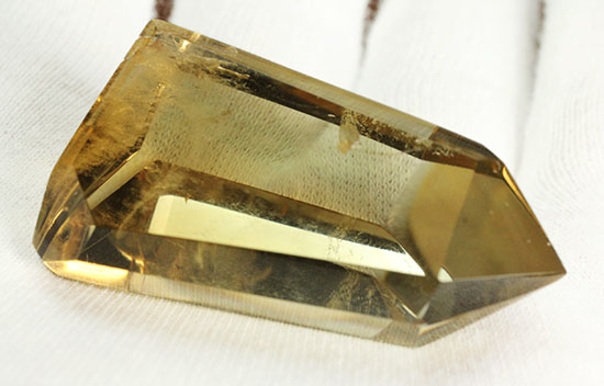 透明度高い！透き通る味わい黄水晶こと、シトリンのポリッシュ標本(Natural Citrine)/　【ot680】