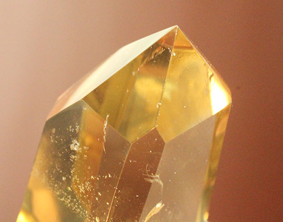 透明度高い!透き通る味わい黄水晶こと、シトリンのポリッシュ標本(Natural Citrine)(その5)