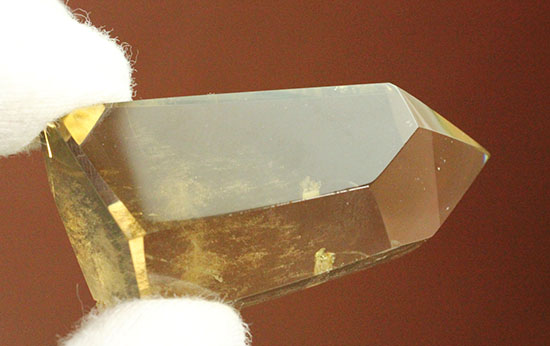 透明度高い!透き通る味わい黄水晶こと、シトリンのポリッシュ標本(Natural Citrine)(その7)