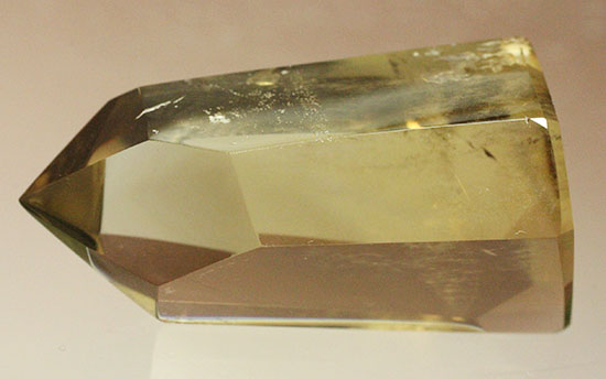 透明度高い!透き通る味わい黄水晶こと、シトリンのポリッシュ標本(Natural Citrine)(その8)