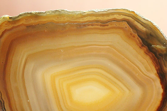 透明感あり!鉱物、メノウ(瑪瑙)のスライス標本(その6)