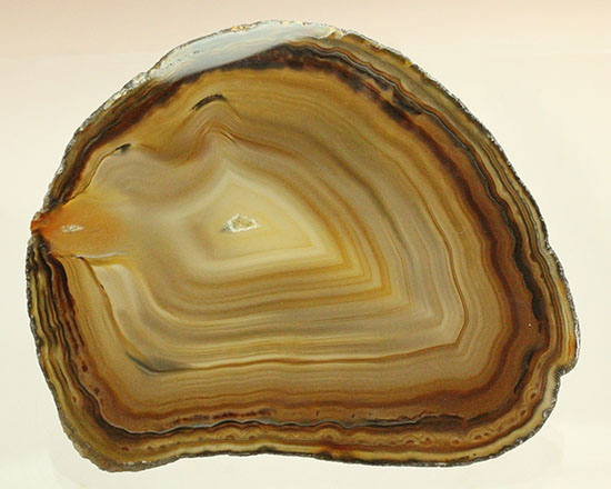 地球が生み出した縞模様です。メノウのスライス標本(Agate)/　【ot703】