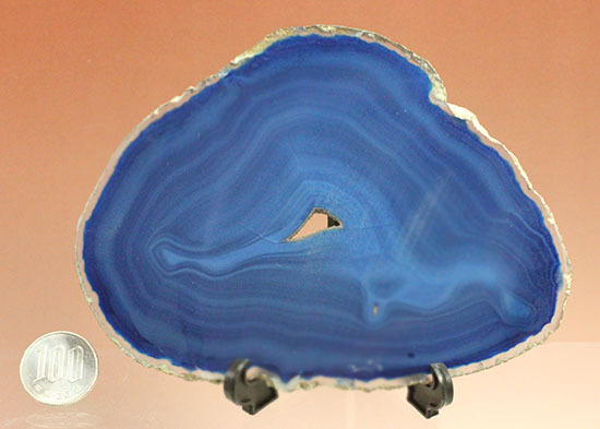 青にもいろんな青がある!鉱物ブルーメノウのグラデーション標本(Agate)(その8)