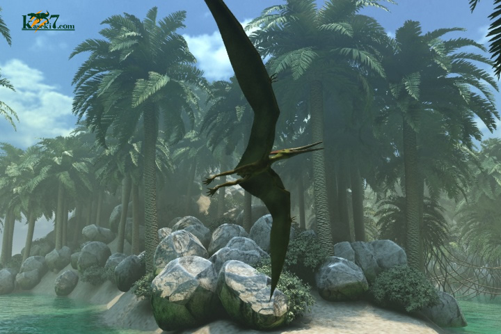 空飛ぶ翼竜プテラノドン