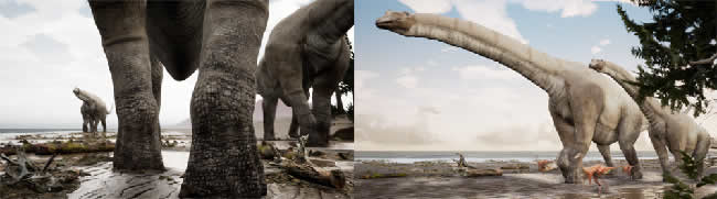 NHK BSプレミアム「オーストラリアで南極の秘密に迫る」にて、恐竜およびシーンの制作