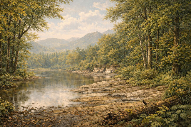 一千万年前の森の記憶を掌に……岩手県雫石産 葉脈鮮明な木の葉化石（炭質膜保存）（その10）