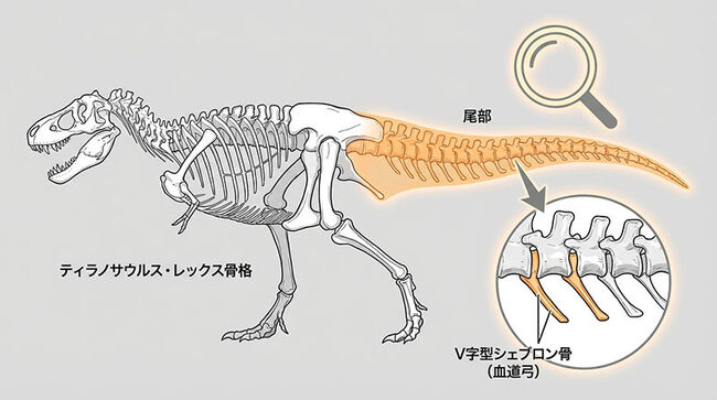 レックスコレクター感涙ものの、パーフェクトコレクション！一生ものの家宝としておすすめできる、米国モンタナ州産ティラノサウルス・レックスのシェブロンボーン（尾椎下弓骨）（その12）