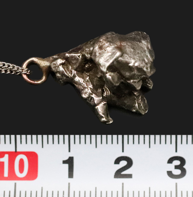 約46億年前に起源を持つとされる、最も有名な鉄隕石の一つ、カンポ・デル・シエロをあしらったペンダントトップ（シルバーチェーン＆高級ジュエリーケース付き）（その6）