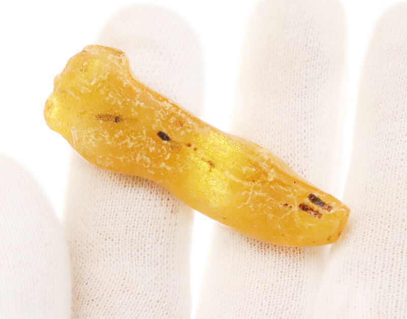 なんと4.6cm級！研磨なしのナチュラル派へ……バルト海産ノンポリッシュ・虫入り琥珀（Amber）（その5）