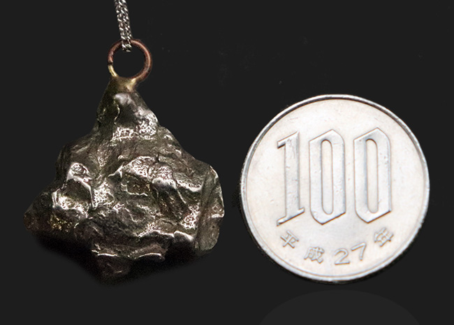 宇宙からの贈り物……隕石を身に着けてみませんか？個性的で話題性のあるアイテムをお探しの方におすすめしたい、鉄隕石「カンポ・デル・シエロ」のペンダントトップ（シルバーチェーン＆高級ジュエリーケース付き）（その6）