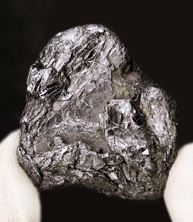 日本の鉱山史の 1 ページを飾る名品。採集年月日【採集年月日：1970年（昭和45年）8月19日】が明確に残る、岐阜県大野郡白川村・平瀬鉱山産モリブデン（輝水鉛鉱）（その1）