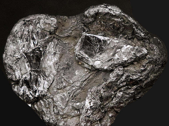 日本の鉱山史の 1 ページを飾る名品。採集年月日【採集年月日：1970年（昭和45年）8月19日】が明確に残る、岐阜県大野郡白川村・平瀬鉱山産モリブデン（輝水鉛鉱）（その5）