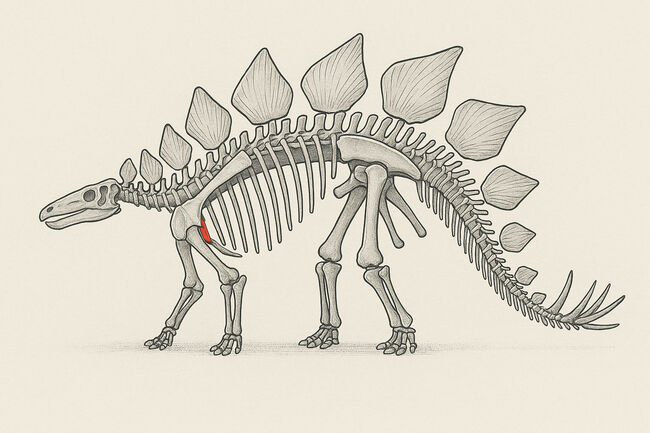 ベリーレア！ モリソン層産ステゴサウルス（Stegosaurus）の頸肋骨化石……市場流通ほぼ皆無の機能満載の骨化石（その13）