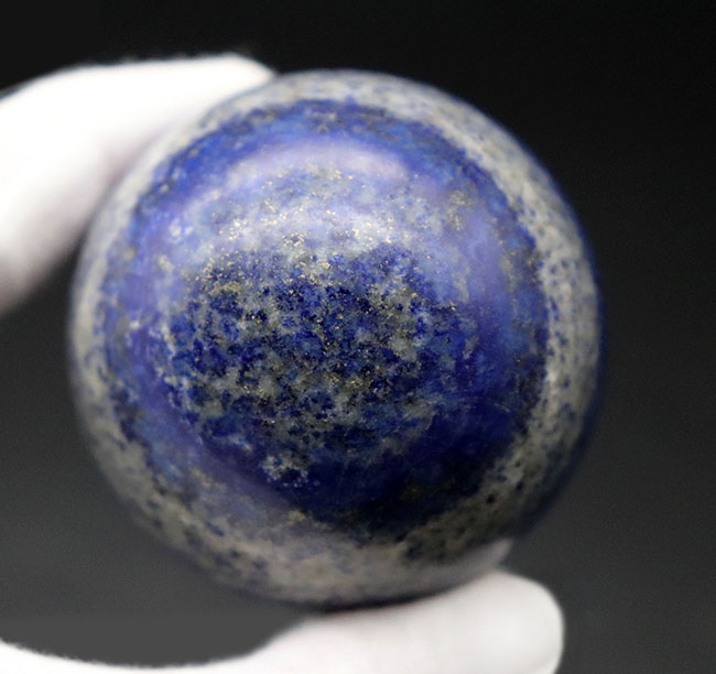 人気！名産地アフガニスタン産の高品位ラピスラズリ（Lapis lazuli）の天然スフィア標本（その4）