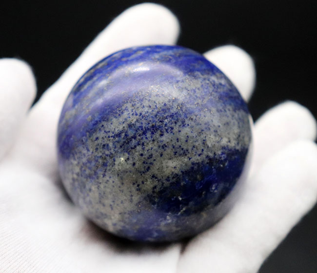 人気！名産地アフガニスタン産の高品位ラピスラズリ（Lapis lazuli）の天然スフィア標本（その7）