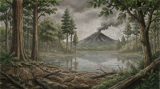 太古の森で風に揺れていたこの葉を、あなたの書斎で飾ってみませんか？秋田県湯沢市産の葉化石（その9）