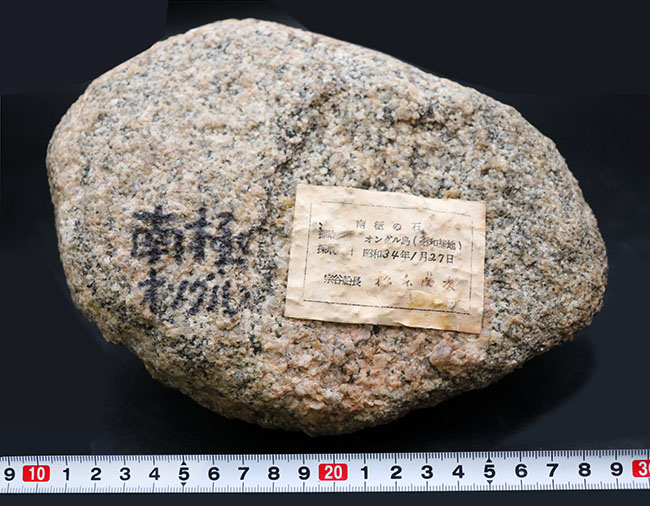 ６４年前に昭和基地近くで採取された南極の石。研究機関により長らく保存（その6）