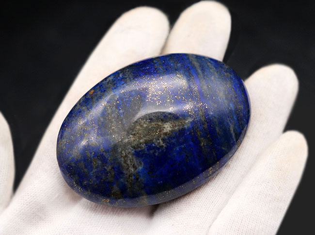 名産地、アフガニスタン産の高品位天然ラピスラズリのカボション(Lapis lazuli)(その3)