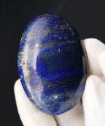 名産地、アフガニスタン産の高品位天然ラピスラズリのカボション（Lapis lazuli）