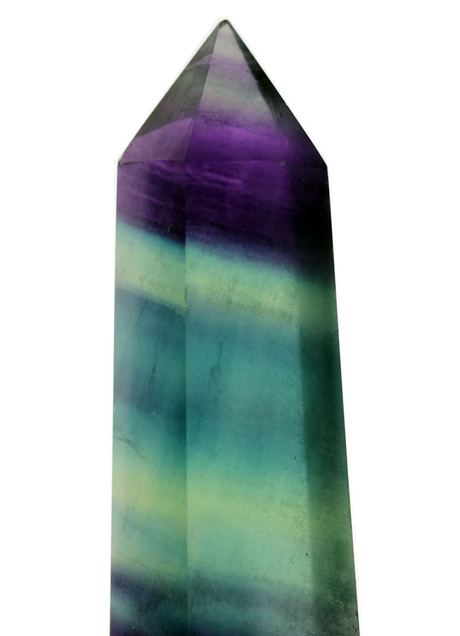 幅広い色調、蛍石の特徴が現れた一本。鉱物、レインボーフローライト(fluorite)(その2)