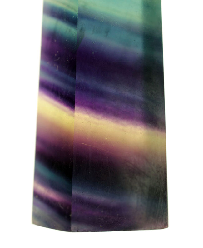 幅広い色調、蛍石の特徴が現れた一本。鉱物、レインボーフローライト(fluorite)(その4)