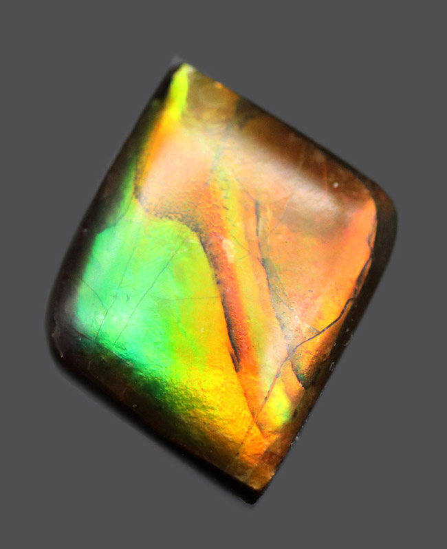 生物起源の宝石として人気急上昇中のアンモライト（Ammolite）を使ったピンブローチ（その1）