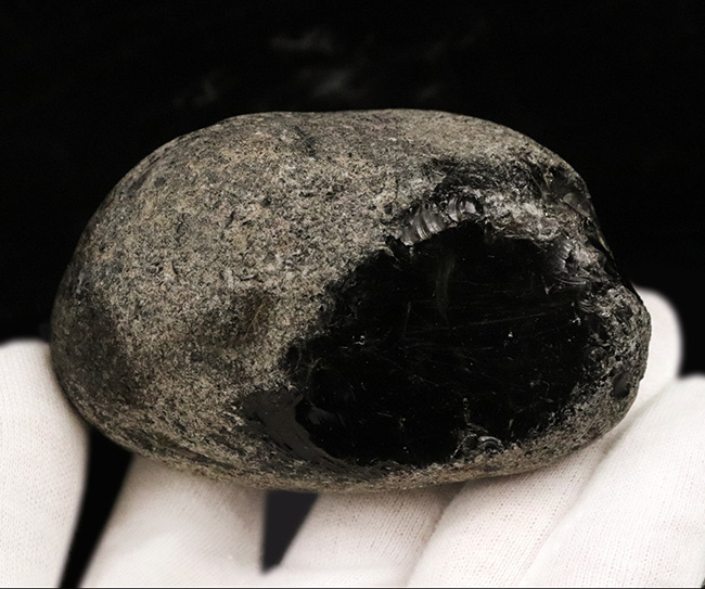 化石セブン初登場!古代の人々がナイフを作った素材、北海道産の美しき黒曜石(その4)