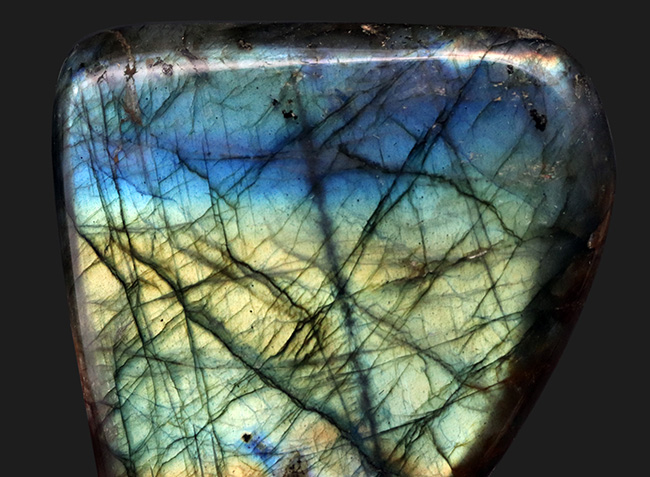 発色良し!ブルーとシャンパンゴールドのグラデーションが美しい!マダガスカル産のラブラドライト(Labradorite)の厳選標本(その2)