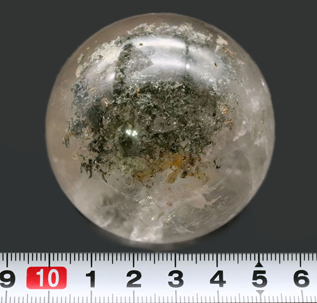 内部から虹色の閃光を放つ!カルサイト(Calcite)の大きな球体結晶。その名もレインボーカルサイト!(その7)
