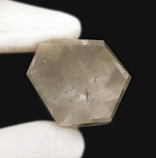非常に緻密な毛のような針状結晶が高密度に見られる、「天使の髪の毛」ことルチルクォーツ（Rutilated Quartz）（その4）