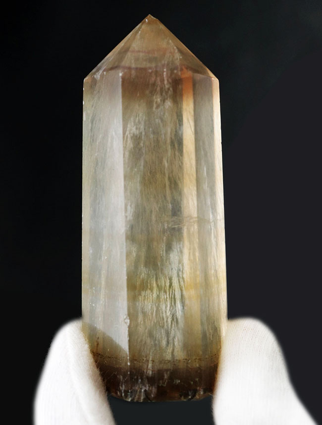 高さ82ミリの大結晶!ビッグサイズのイエローフローライト(Fluorite・蛍石)。透明度も高く自然な味わい(その6)