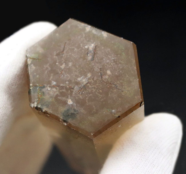 高さ82ミリの大結晶!ビッグサイズのイエローフローライト(Fluorite・蛍石)。透明度も高く自然な味わい(その7)