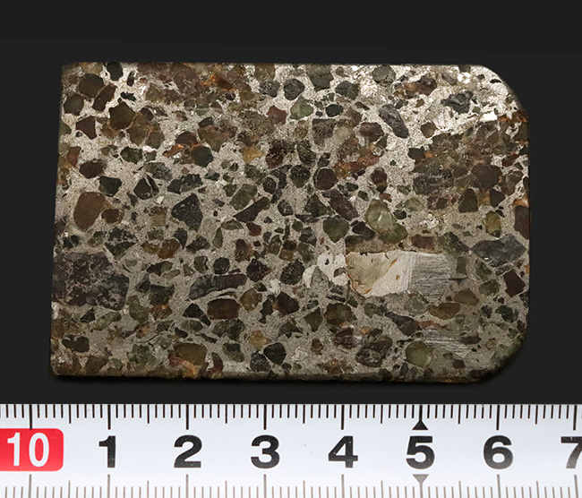 薄くカットされたタイプ、石と鉄が共存する不思議な隕石、パラサイト（その8）