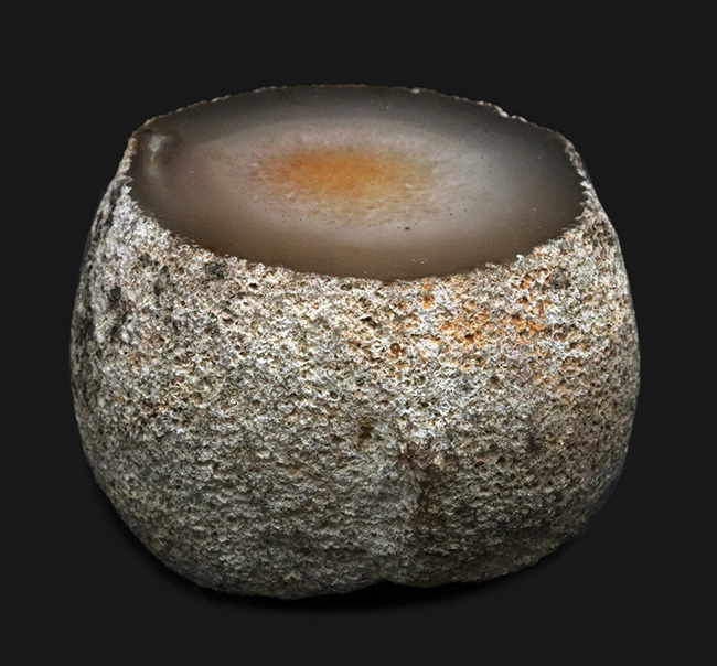 大型！贅沢なカッティングにご注目！切りかけのメロンのような味わい、ブラジル産の縞メノウ（Agate）（その2）