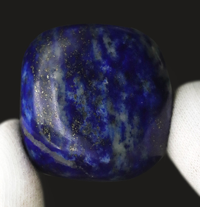 古代より愛でられてきた伝統ある貴石、天然のラピズラズリ(Lapis lazuli)のポリッシュ標本(その1)
